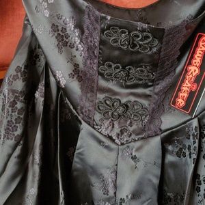 Brocade Corset High-low Jawbreaker Skirt 🖤💀☠